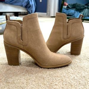 Worn once dolce vita taupe booties size 6.5